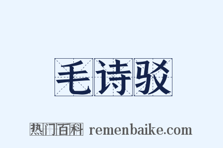 毛诗驳是什么意思的图片